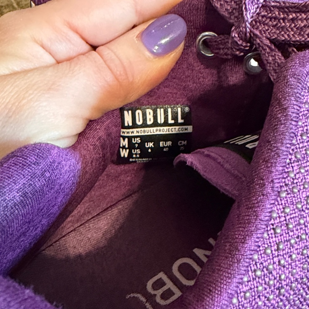 NoBull Women’s Purple Heather Camo SuperFabric Trainers Size 8.5 - Picture 10 of 10